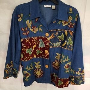 Sante' Classics XL Denim Beautiful Design Jacket